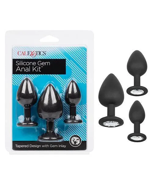 California Exotic Novelties Anal Silicone Gem Anal Kit Black