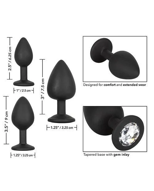 California Exotic Novelties Anal Silicone Gem Anal Kit Black