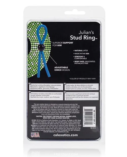 California Exotic Novelties Male Sex Toys Julians Stud Ring Assorted Colors