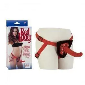 California Exotics Female Sex Toys California Exotics Red Rider Adjustable Strap On 7
