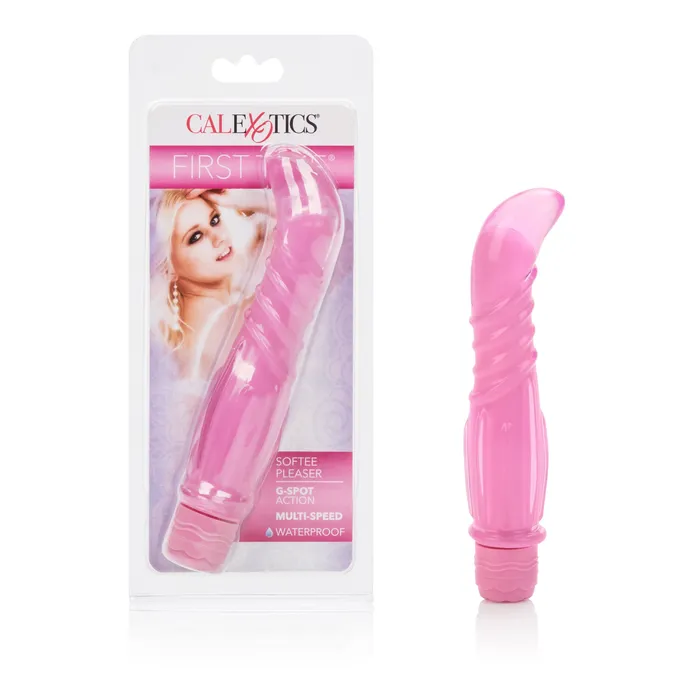California Exotics First Time Softee Pleaser G Spot Vibrator Pink California Exotics Vibrators