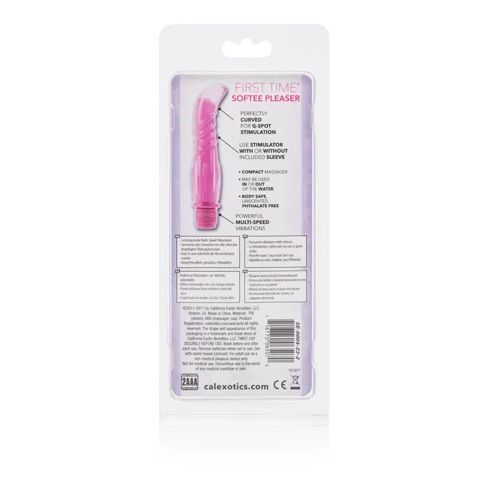 California Exotics First Time Softee Pleaser G Spot Vibrator Pink California Exotics Vibrators