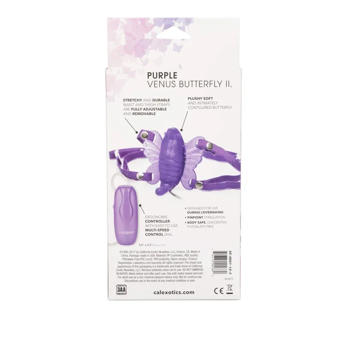 California Exotics Venus Butterfly 2 Remote Clit Massager Purple California Exotics Anal