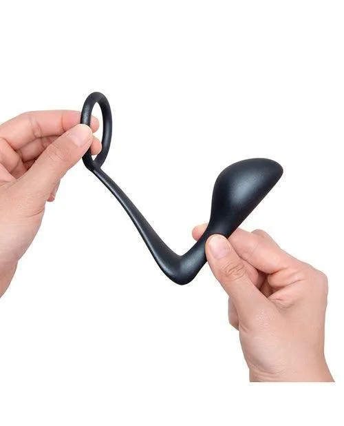 Cotr INC Anal BVibe Butties Ringer Cock Ring Prostate Plug Black