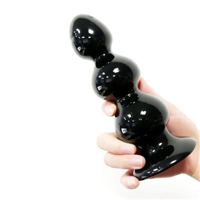 Javtoys Anal QY Glossy Black Anal Plug S