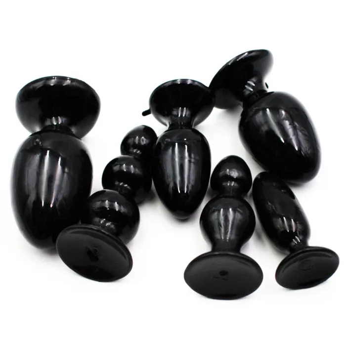 Javtoys Anal QY Glossy Black Anal Plug S