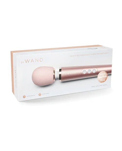 Le Wand Petite Rechargeable Vibrating Massager Rose Gold Cotr INC Female Sex Toys Le Wand Petite Rechargeable Vibrating Massager Rose Gold Cotr INC Female Sex Toys