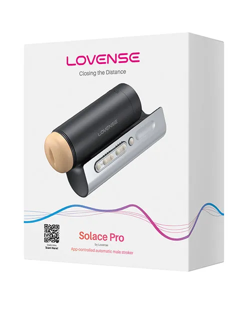 Lovense Solace Pro Thrusting Masturbator Black Hytto Pte Ltd Male Sex Toys