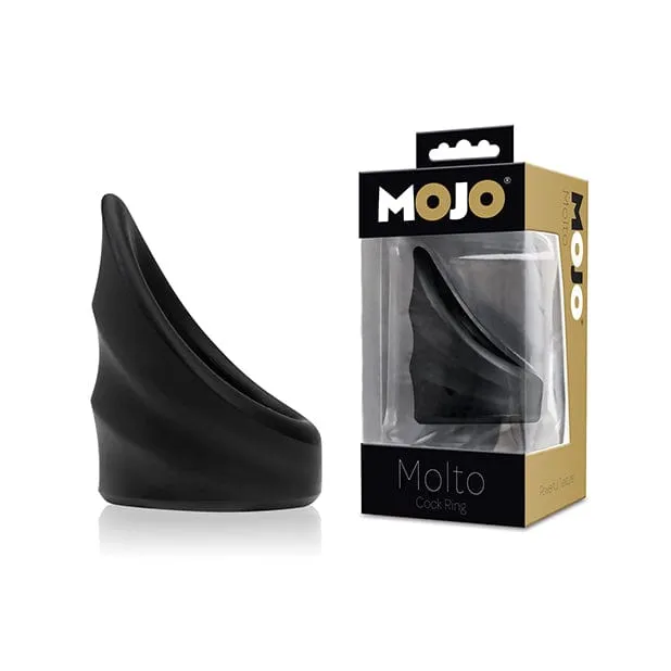 Male Sex Toys Mojo Mojo Molto Silicone Cock Ring Black