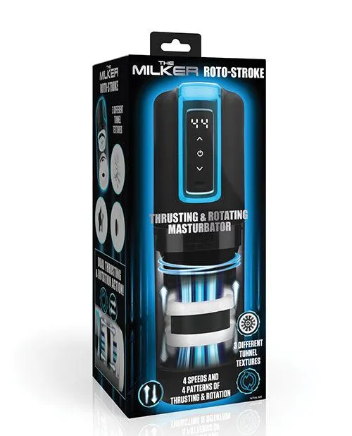 Male Sex Toys Xr LLC The Milker RotoStroke Thrusting Rotating Masturbator Black Male Sex Toys Xr LLC The Milker RotoStroke Thrusting Rotating Masturbator Black
