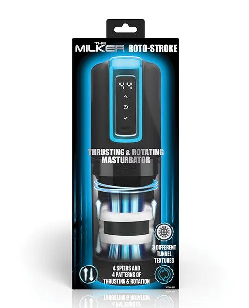 Male Sex Toys Xr LLC The Milker RotoStroke Thrusting Rotating Masturbator Black Male Sex Toys Xr LLC The Milker RotoStroke Thrusting Rotating Masturbator Black