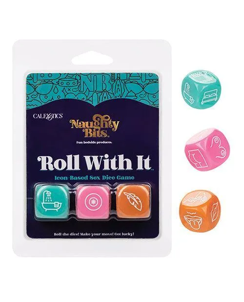 Naughty Bits Roll With It Icon Based Sex Dice California Exotic Novelties Female Sex Toys