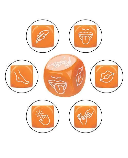 Naughty Bits Roll With It Icon Based Sex Dice California Exotic Novelties Female Sex Toys