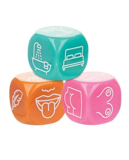 Naughty Bits Roll With It Icon Based Sex Dice California Exotic Novelties Female Sex Toys