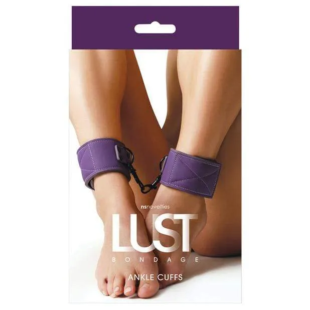 NS Novelties BDSM Lust Bondage Ankle Cuffs Purple NS Novelties Vibrators