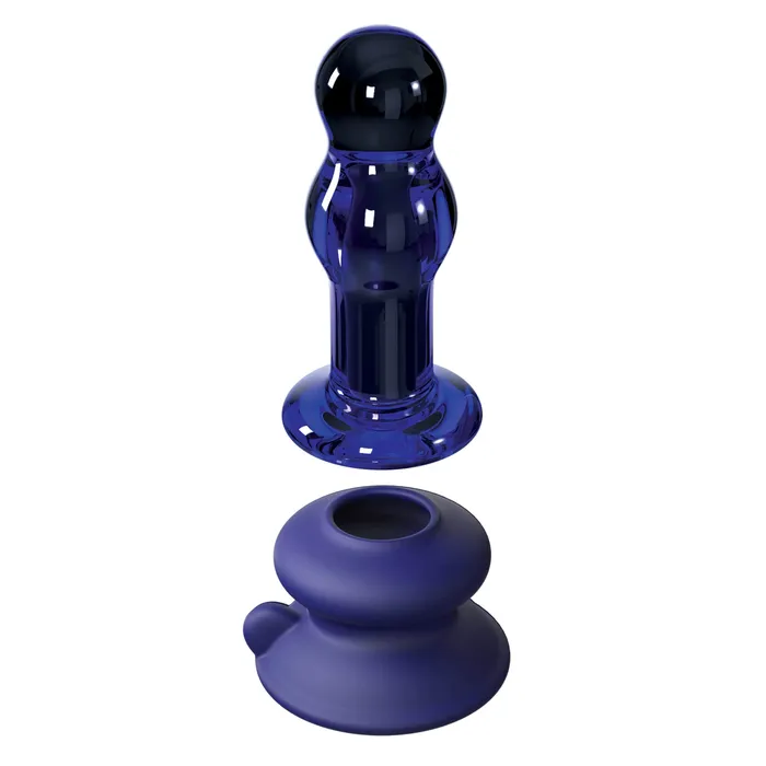 Pipedream Female Sex Toys Pipedream Icicles No 83 Remote Control Vibrating Glass Massager Blue