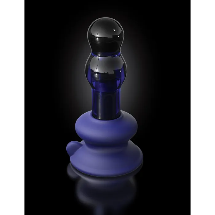 Pipedream Female Sex Toys Pipedream Icicles No 83 Remote Control Vibrating Glass Massager Blue