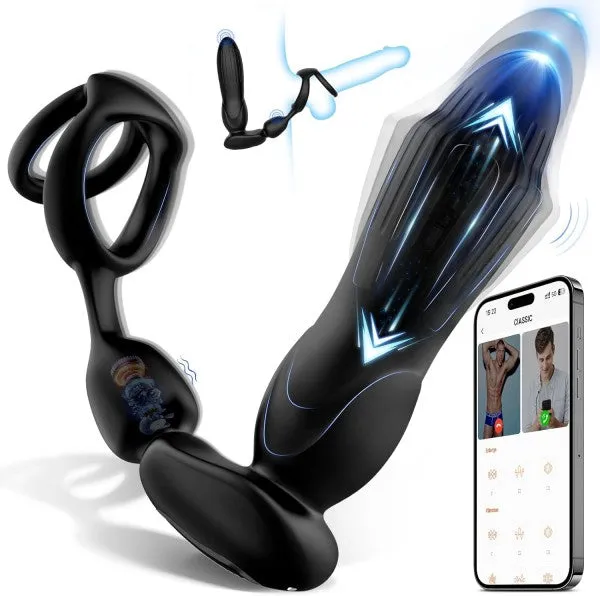 propinkup Male Sex Toys Starship Thrusting Anal Expansion Prostate Massager Vibrating Anal Vibrator Butt Plugs with Penis Rings Adult Sex Toys for Men propinkup Male Sex Toys Starship Thrusting Anal Expansion Prostate Massager Vibrating Anal Vibrator Butt Plugs with Penis Rings Adult Sex Toys for Men