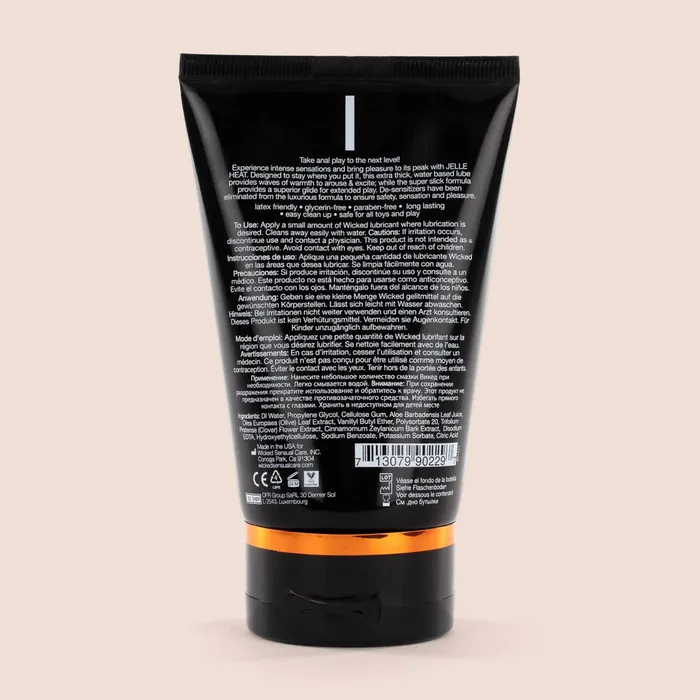 Wicked Sensual Care Wicked Jelle Heat warming extra thick waterbased lubricant Anal