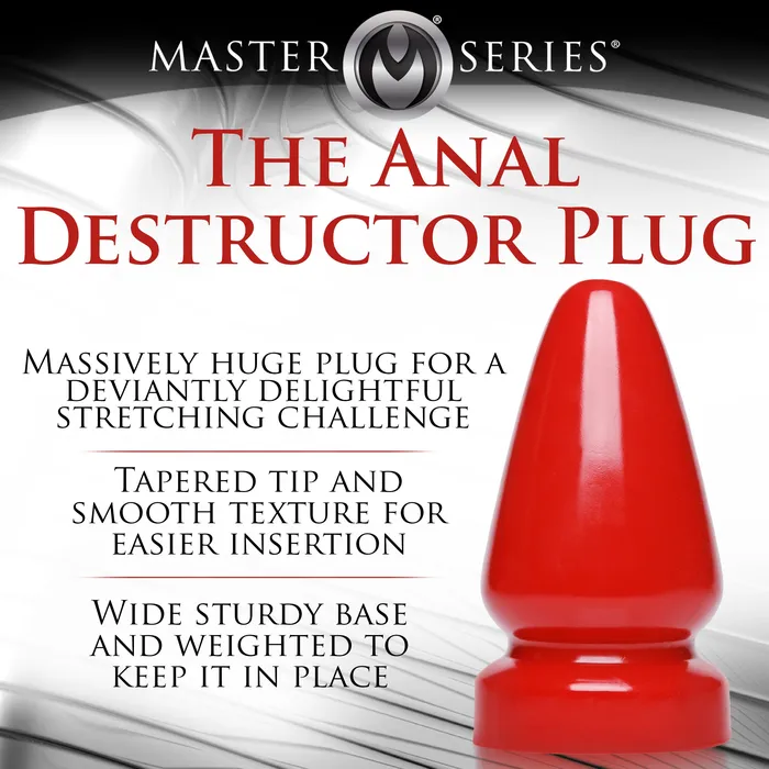 Anal Destructor Plug Small Master Series Anal