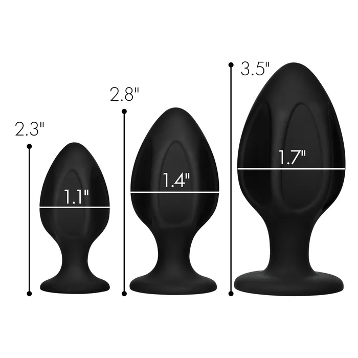Anal Triple Juicers Silicone Anal Trainer Set Master Series