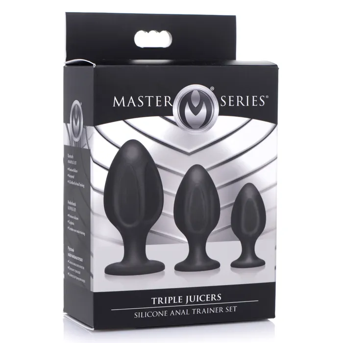Anal Triple Juicers Silicone Anal Trainer Set Master Series