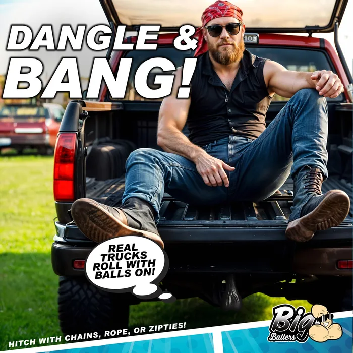 Big Ballers Large Truck Nuts Black Anal