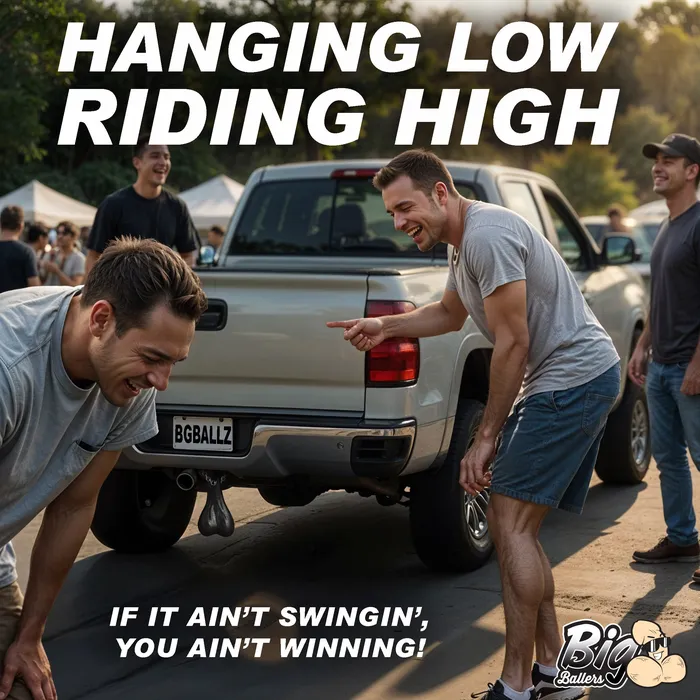 Big Ballers Large Truck Nuts Black Anal