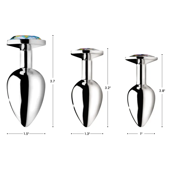 Booty Sparks Male Sex Toys Rainbow Prism Gem Anal Plug Large