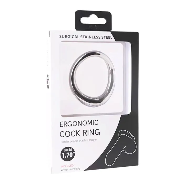 Creative Ground llc Male Sex Toys Oxy Ergonomic Cock Ring Stainless Steel 17 in Creative Ground llc Male Sex Toys Oxy Ergonomic Cock Ring Stainless Steel 17 in