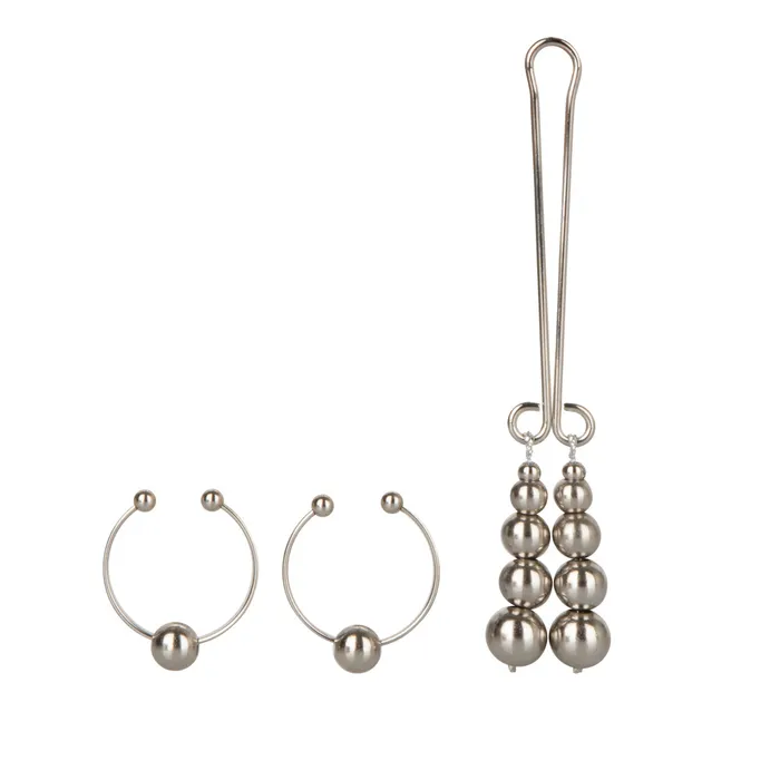 Female Sex Toys CALIFORNIA EXOTIC NOVELTIES NONPERCING NIPPLE CLITORAL JEWELRY SILVER