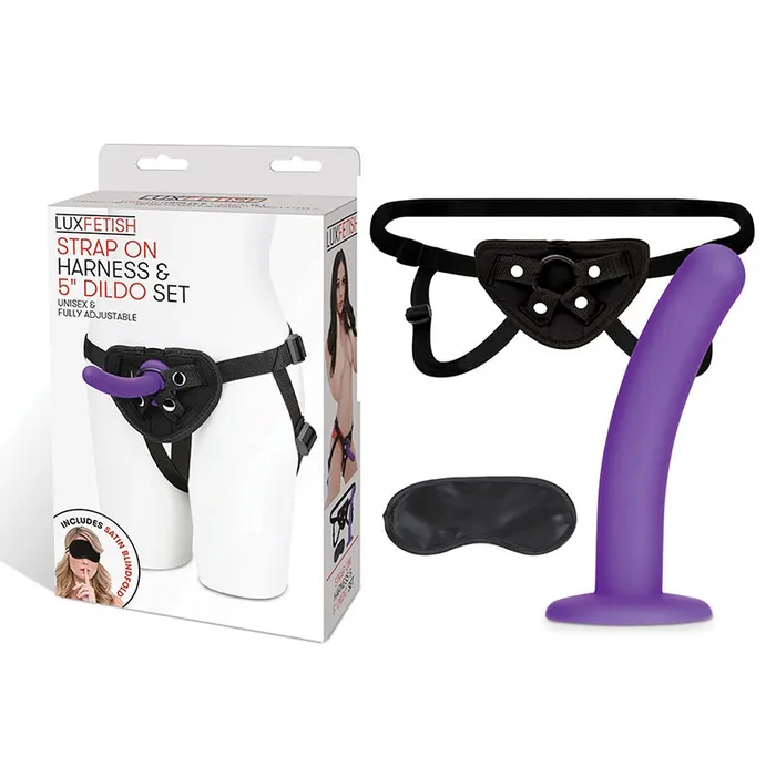 Female Sex Toys Electric EEL Inc Lux Fetish StrapOn Harness 5 in Dildo Set