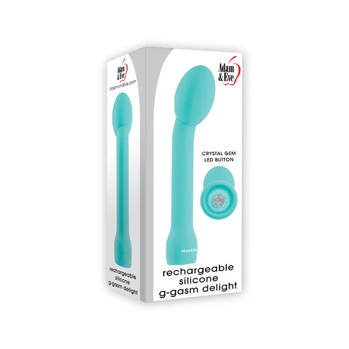 Female Sex Toys Evolved Adam Eve GGasm Delight Rechargeable Silicone GSpot Vibrator Teal