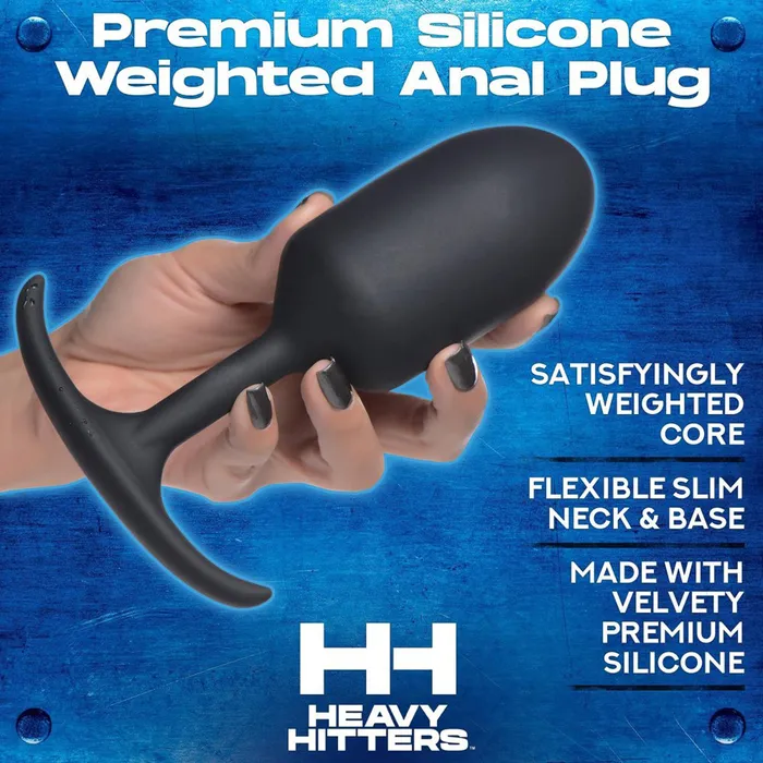 Heavy Hitters Male Sex Toys Premium Silicone Weighted Anal Plug XL