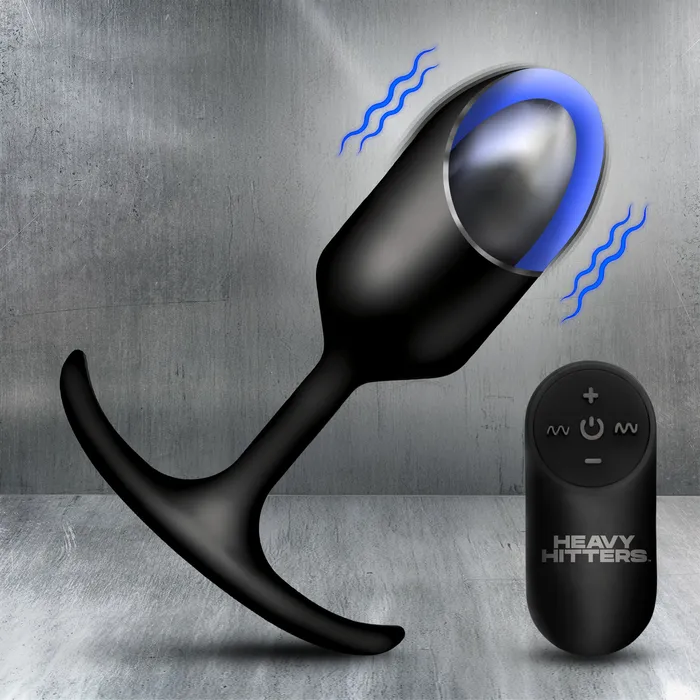 Heavy Hitters Vibrating Large Weighted Silicone Anal Plug Male Sex Toys