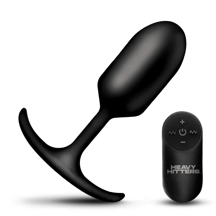 Heavy Hitters Vibrating Large Weighted Silicone Anal Plug Male Sex Toys