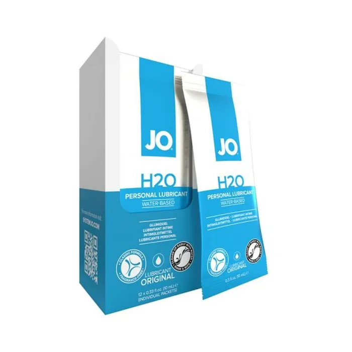 Jo H2o Original 12foil Pack 10 Ml System Jo Male Sex Toys