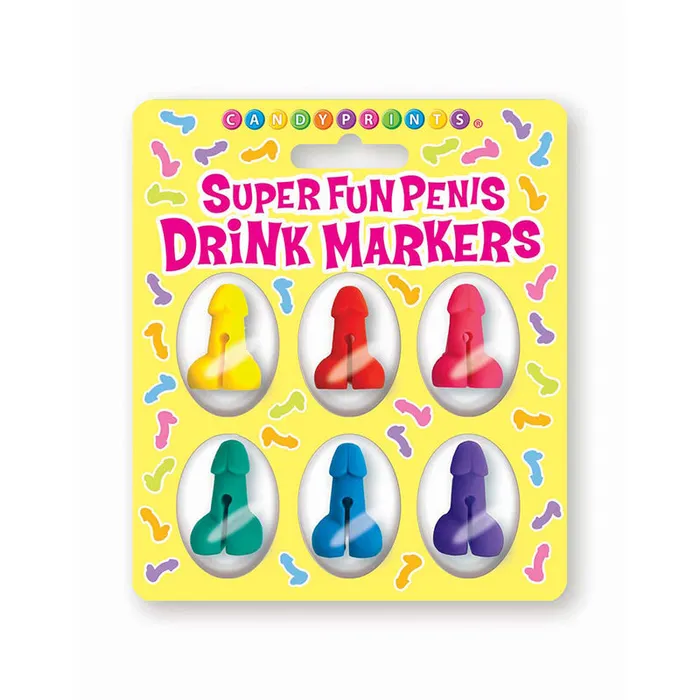 Little Genie Productions Male Sex Toys Super Fun Penis Drink Markers 6Piece Set Little Genie Productions Male Sex Toys Super Fun Penis Drink Markers 6Piece Set