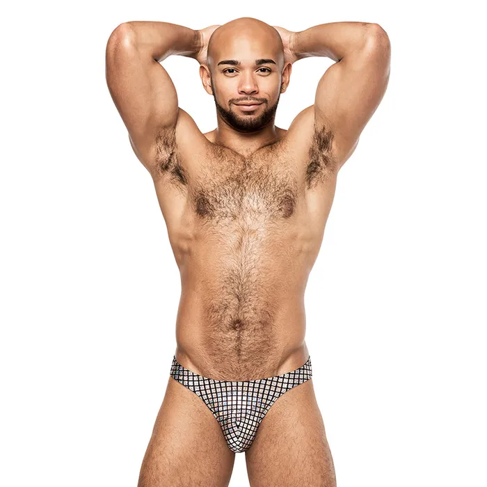 Male Power Disco Desire Bong Thong BlackSilver LXL Male Power Anal