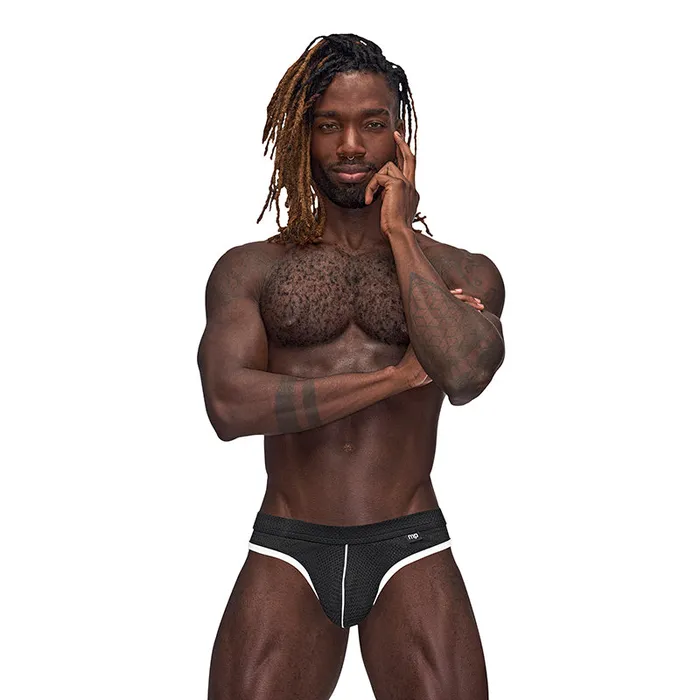 Male Power Sport Mesh Sport Thong Black SM Male Power Anal