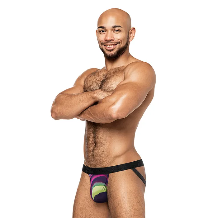 Male Sex Toys Male Power Male Power Galactic Strappy Ring Jock Print LXL