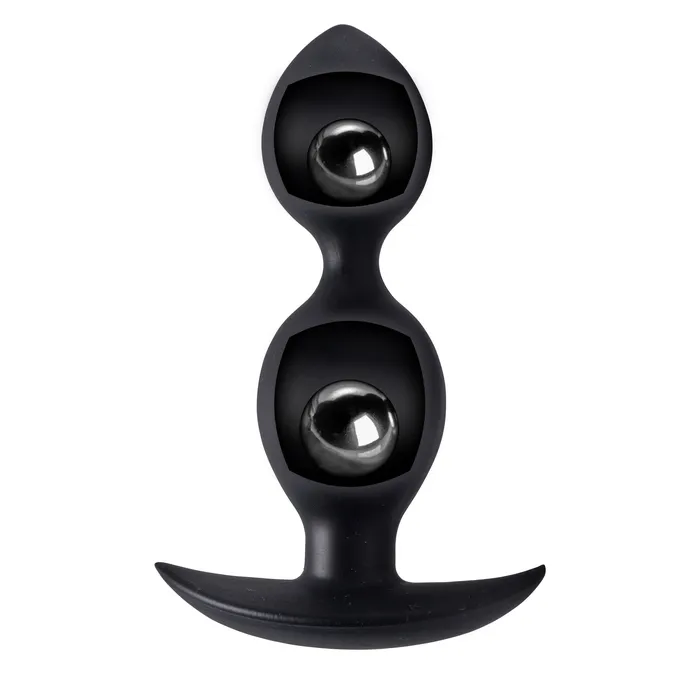 Male Sex Toys Orbs Steel Weighted Duotone Silicone Anal Plug Master Series
