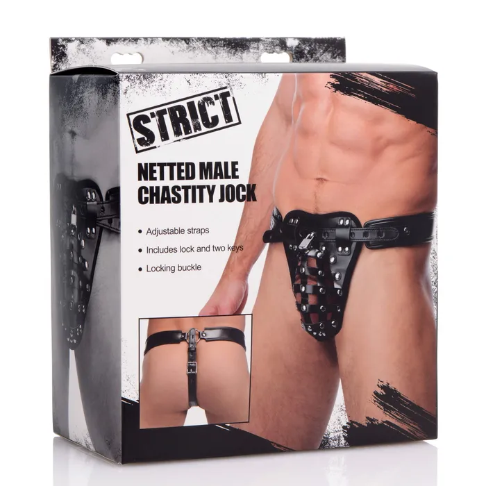 Netted Male Chastity Jock Strict Male Sex Toys