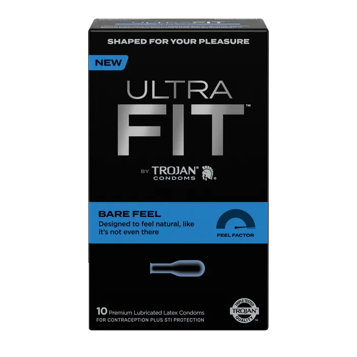 PARADISE MARKETING TROJAN ULTRA FIT BARE FEEL 10CT Female Sex Toys