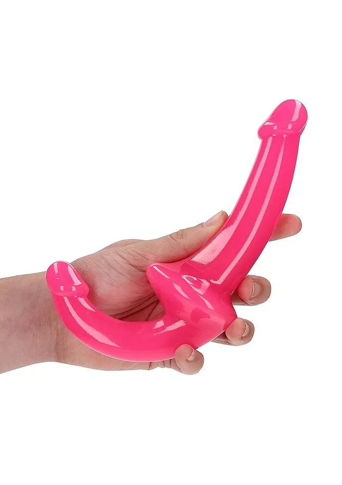 REALROCK GLOW IN THE DARK 6 STRAPLESS STRAP ON PINK SHOTS AMERICA LLC Female Sex Toys