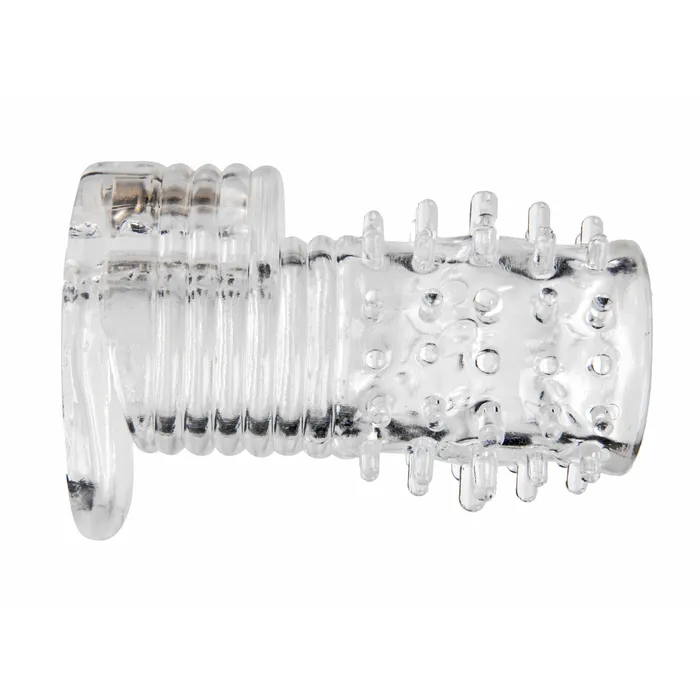 Size Matters Male Sex Toys Clear Sensations Vibrating Textured Erection Sleeve