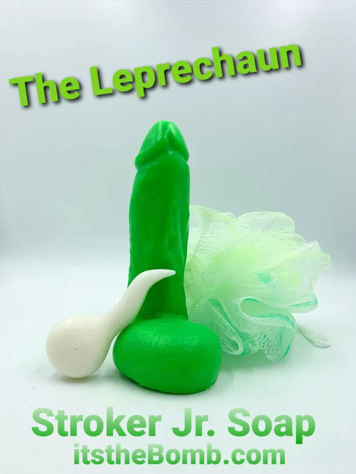 Stroker Purple Penis Soap wSuction Cup Spermie Its the Bomb Male Sex Toys