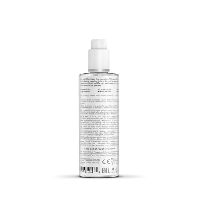 Suzy Bubbles Female Sex Toys Lube by Wicked Creamy Lube Water Silicone Blended Simply Hybrid 4oz