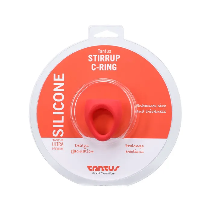 Tantus Tantus Stirrup CRing Cock and Ball Sling Red Male Sex Toys