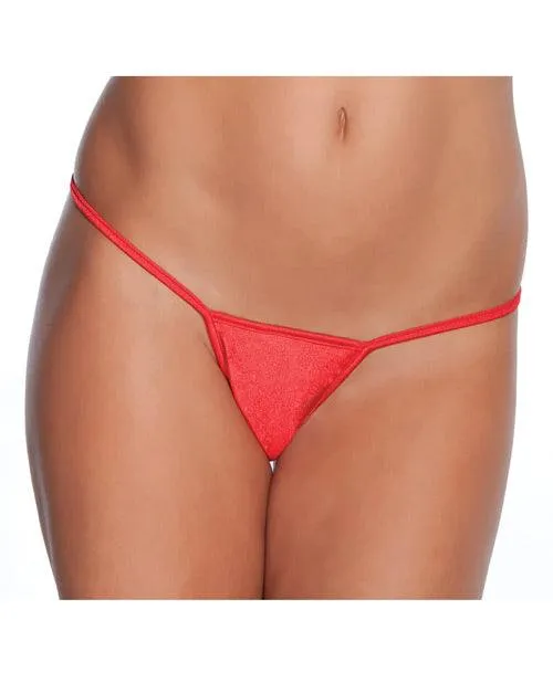 Vibrators Low Rise Lycra Gstring Red Xl Coquette International